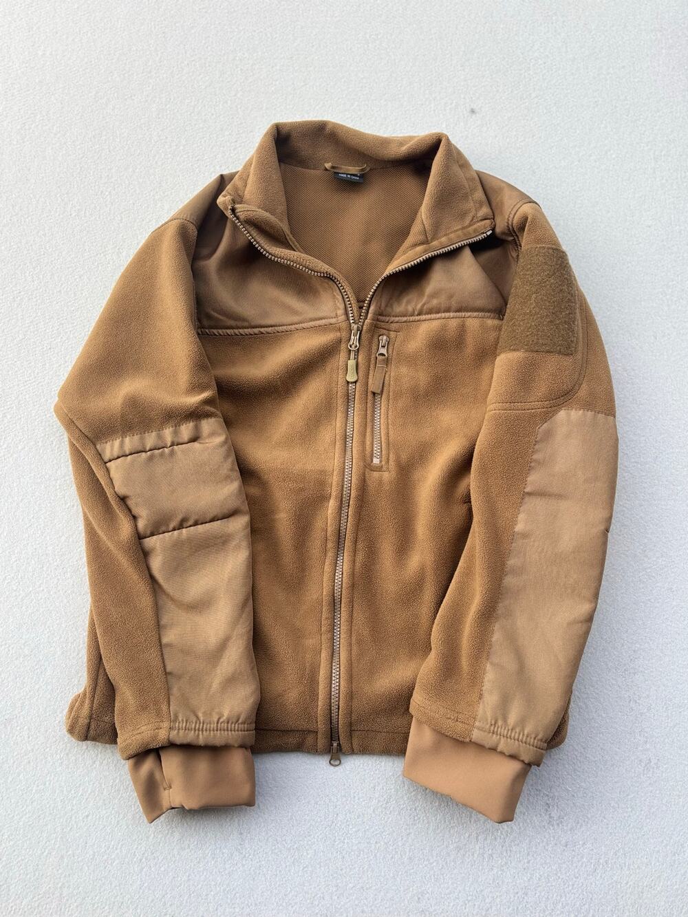 Condor Alpha Micro Fleece Tactical Jacket Men's S Coyote Brown Full Zip C2